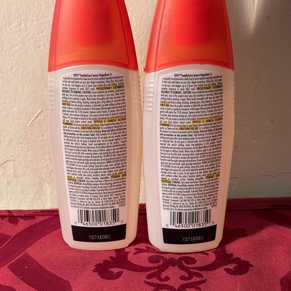 NEW: OFF insect repellent IV *Unscented* w/Aloe Vera set of (2) - Picture 4 of 6